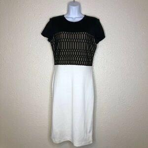 St John Women's Wool Dress Caviar size 4